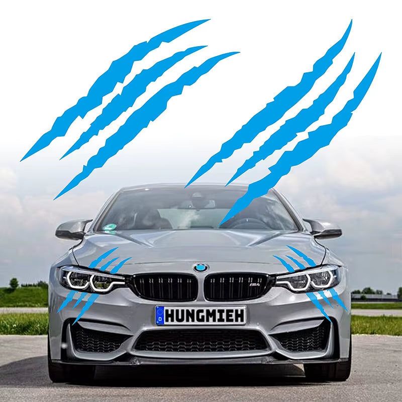 Ghost Claw Car Stickers Car Hood Vinyl Sticker Creative Modification Reflective Stickers Devil Paw Scratches Car Decoration