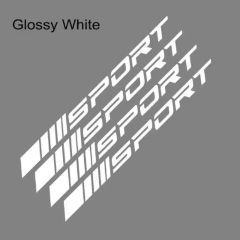 Fashion 4Pcs Car Stickers Wheels Rims Sport Racing DIY Stripes Decorative Stickers Emblem Car Styling Car SUV Truck Accessories