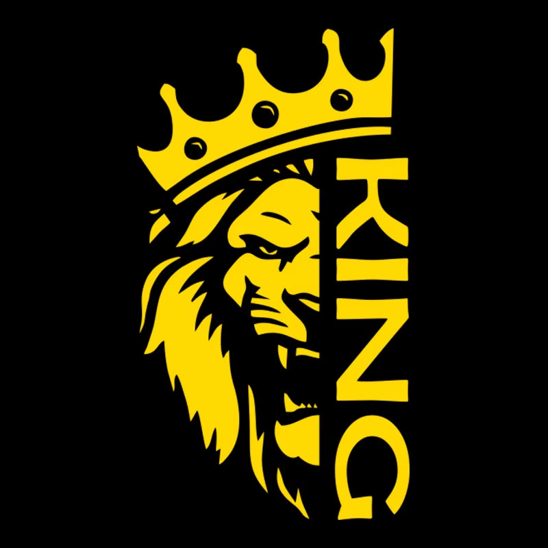 Juyouhui Exterior Accessories Decal Lion with a Crown King Vinyl Car Sticker Decors on Car Body Bumper Rear Window Laptop