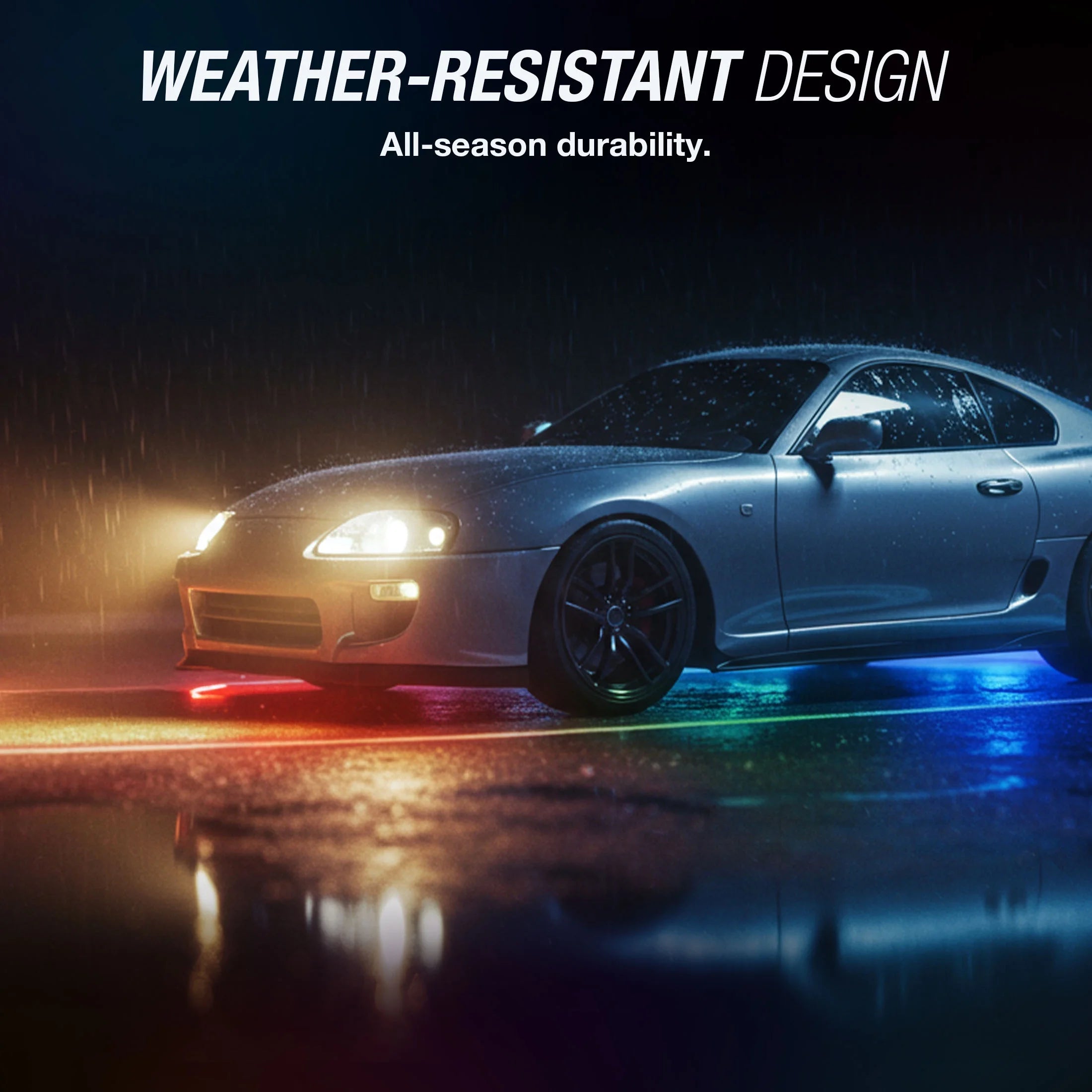 - Appglow Multicolor Underglow LED Kit, Carplay Compatible, Siri & Hey Google Voice-Control, Bluetooth, Custom RGB Lighting Presets, Control Zones, 112 Inches