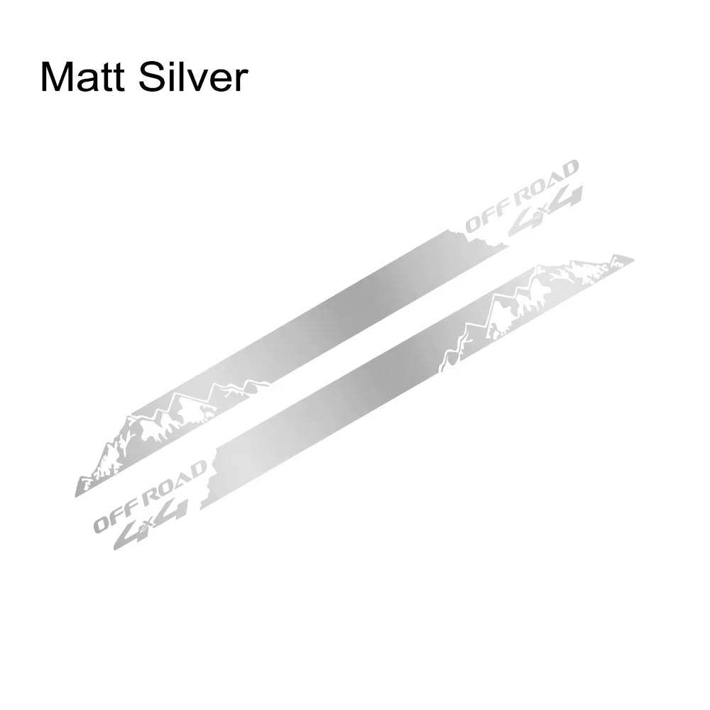 Mountain Styling Car Stickers Pickup Door Side Decals Truck Graphics 4X4 off Road Custom Vinyl Decor Cover Auto Accessories