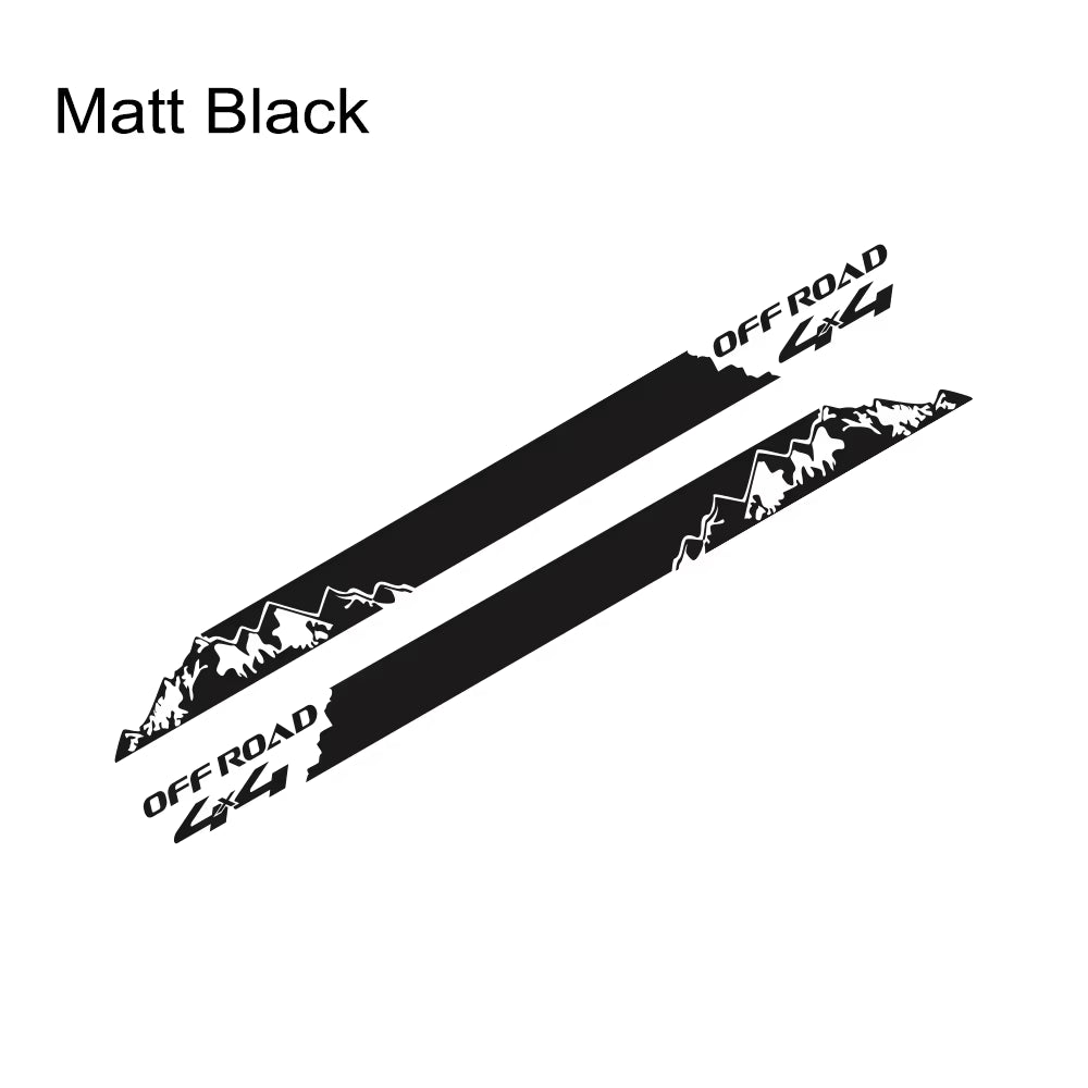 Mountain Styling Car Stickers Pickup Door Side Decals Truck Graphics 4X4 off Road Custom Vinyl Decor Cover Auto Accessories