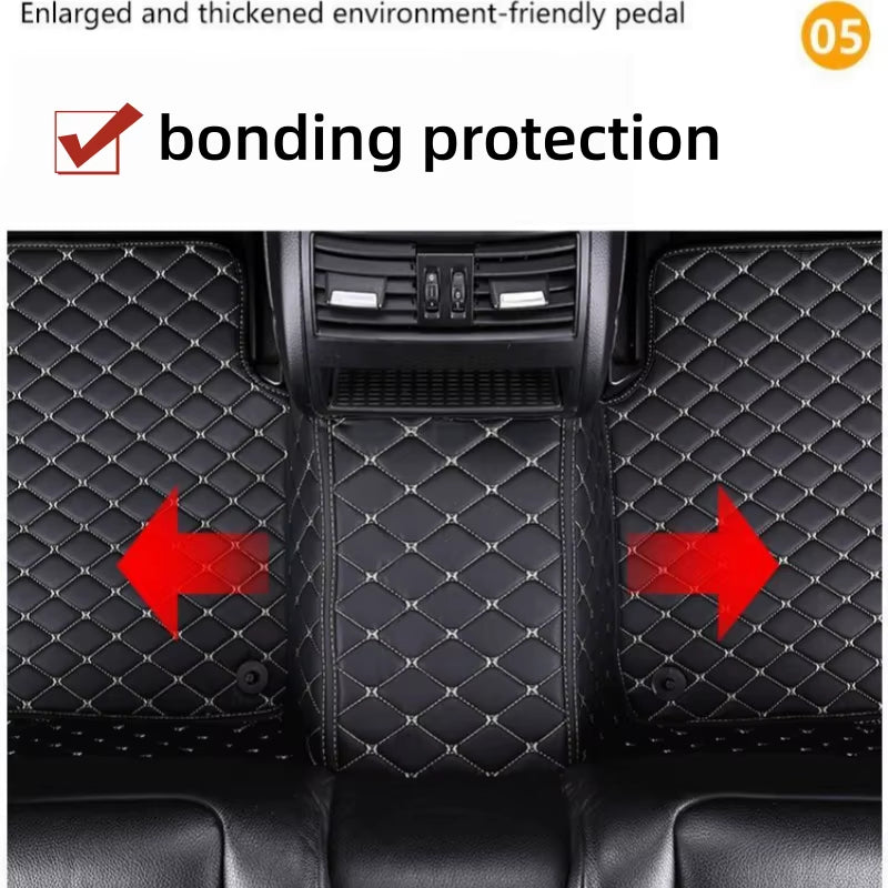 For Skoda Kodiaq 2025 Car Floor Mats Car Trunk Mat Foot Pads Carpet Artificial Leather Car Interior Accessories Universal Car F