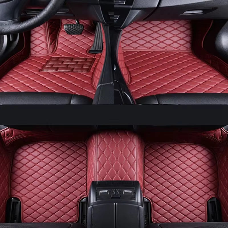 For Skoda Kodiaq 2025 Car Floor Mats Car Trunk Mat Foot Pads Carpet Artificial Leather Car Interior Accessories Universal Car F