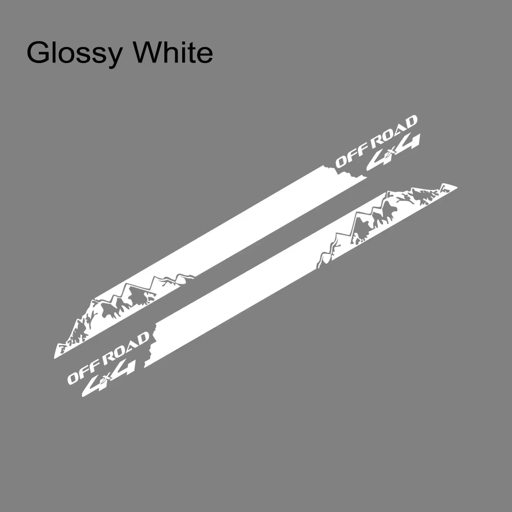 Mountain Styling Car Stickers Pickup Door Side Decals Truck Graphics 4X4 off Road Custom Vinyl Decor Cover Auto Accessories