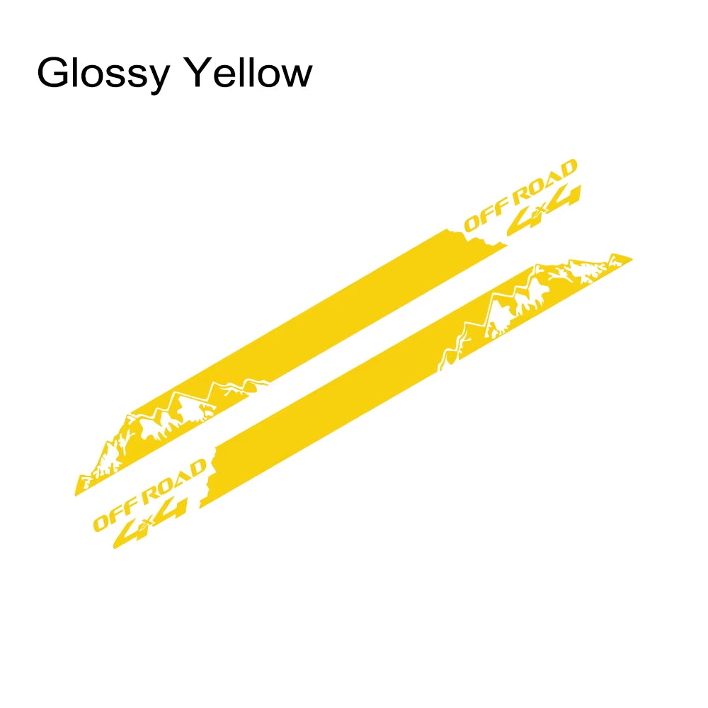 Mountain Styling Car Stickers Pickup Door Side Decals Truck Graphics 4X4 off Road Custom Vinyl Decor Cover Auto Accessories