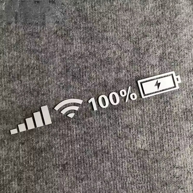 Car Windshield Stickers Signal Wifi Power Reflective Stickers on Car Mobile Phone Car Stickers Auto Exterior Decor Accessories