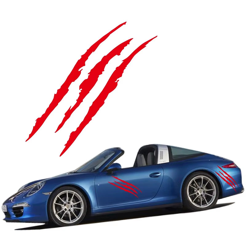 Ghost Claw Car Stickers Car Hood Vinyl Sticker Creative Modification Reflective Stickers Devil Paw Scratches Car Decoration