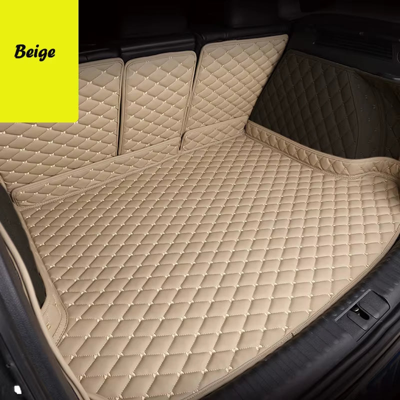 For Skoda Kodiaq 2025 Car Floor Mats Car Trunk Mat Foot Pads Carpet Artificial Leather Car Interior Accessories Universal Car F