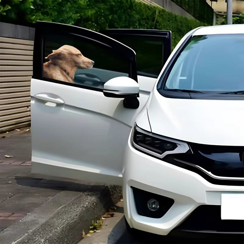 Car Side Window Sticker Right Side Golden Retriever Dog Sticker Funny Auto Windshield Decals Animal Decoration Car Accessories