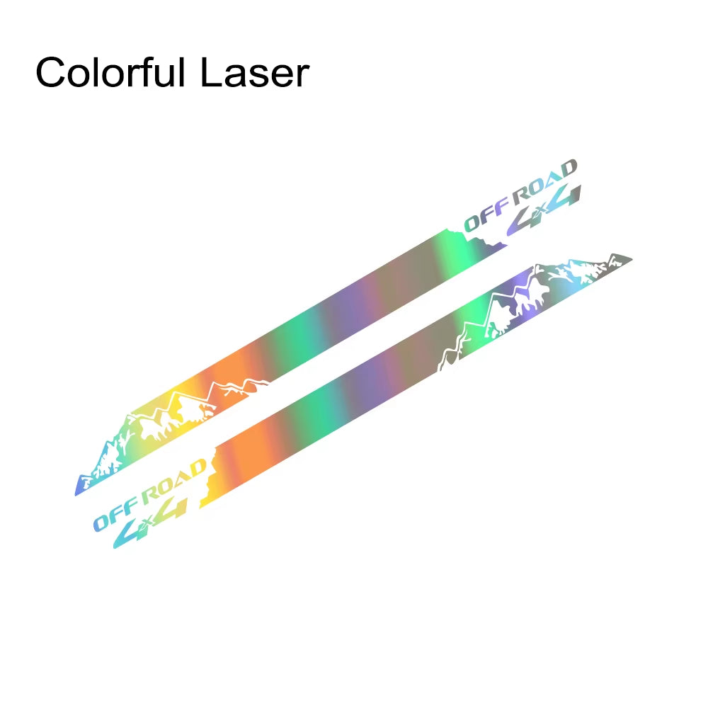 Mountain Styling Car Stickers Pickup Door Side Decals Truck Graphics 4X4 off Road Custom Vinyl Decor Cover Auto Accessories