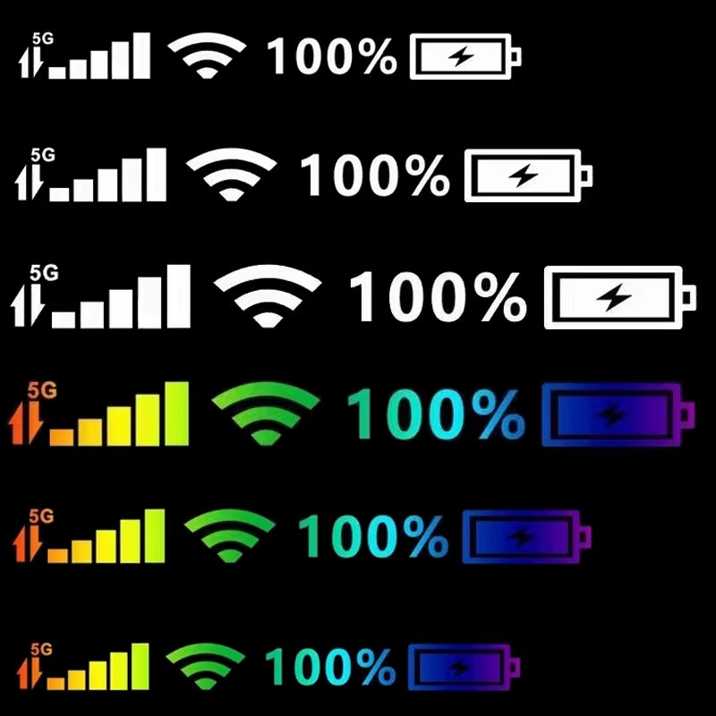 Car Windshield Stickers Signal Wifi Power Reflective Stickers on Car Mobile Phone Car Stickers Auto Exterior Decor Accessories