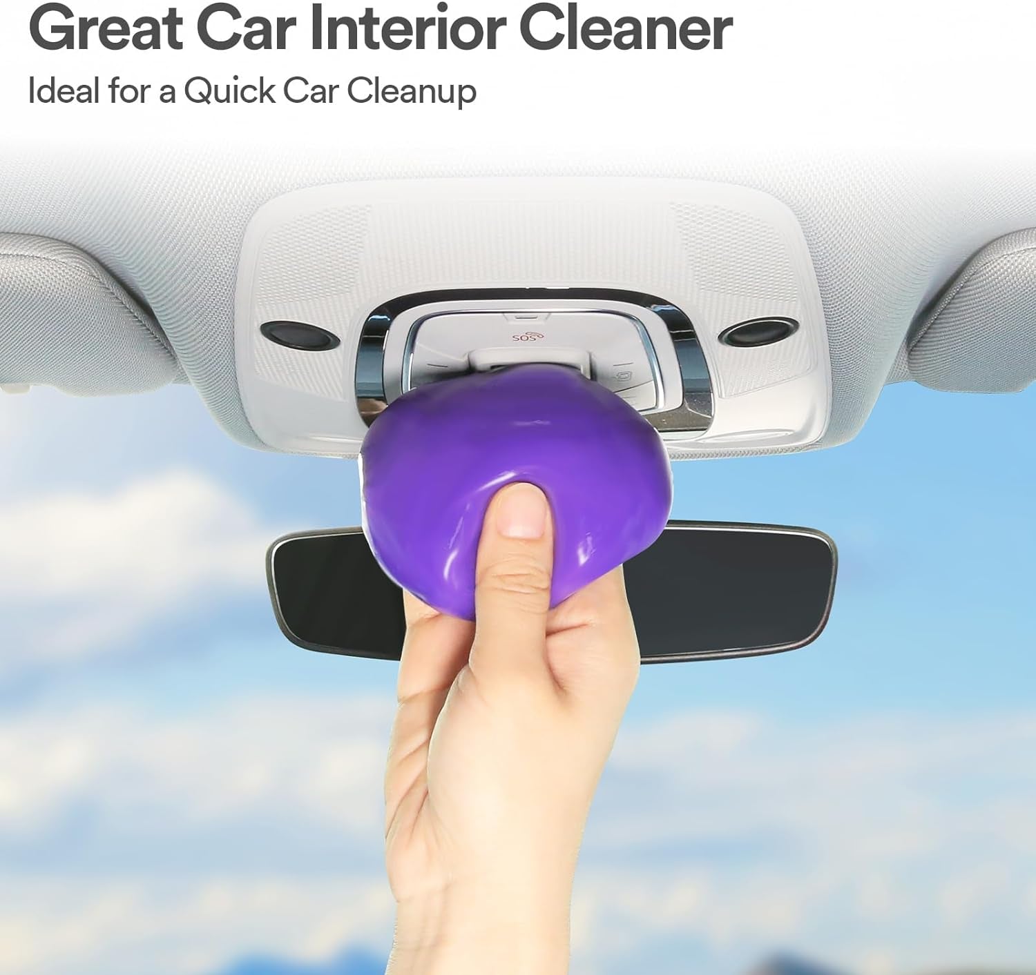 Car Cleaning Gel Cleaning Putty Car Interior Cleaner Car Detailing Kit Car Cleaning Slime Car Cleaning Supplies Car Accessories Gifts for Men Women Purple