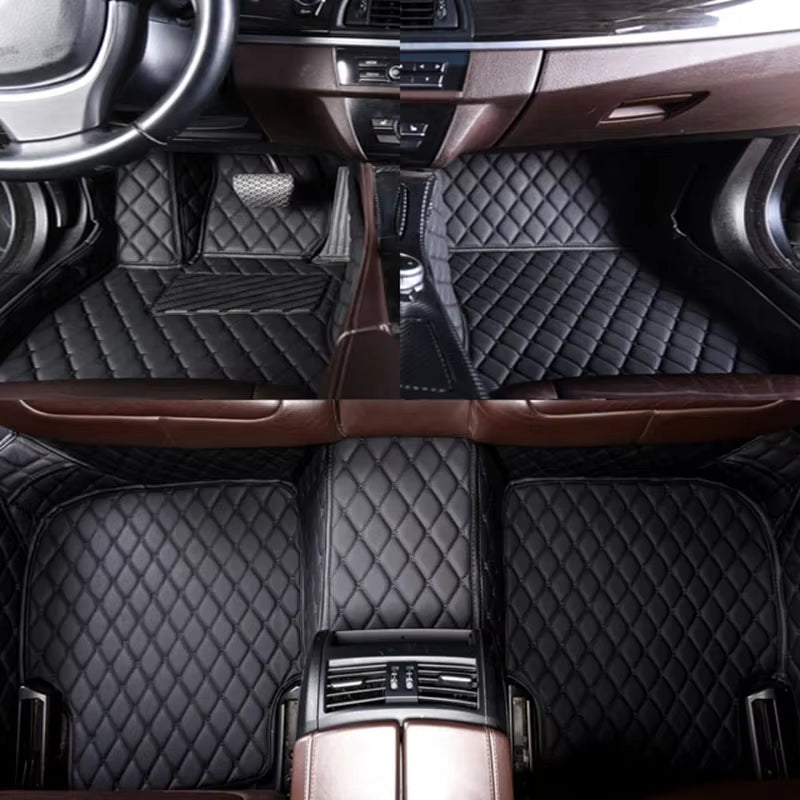 For Skoda Kodiaq 2025 Car Floor Mats Car Trunk Mat Foot Pads Carpet Artificial Leather Car Interior Accessories Universal Car F