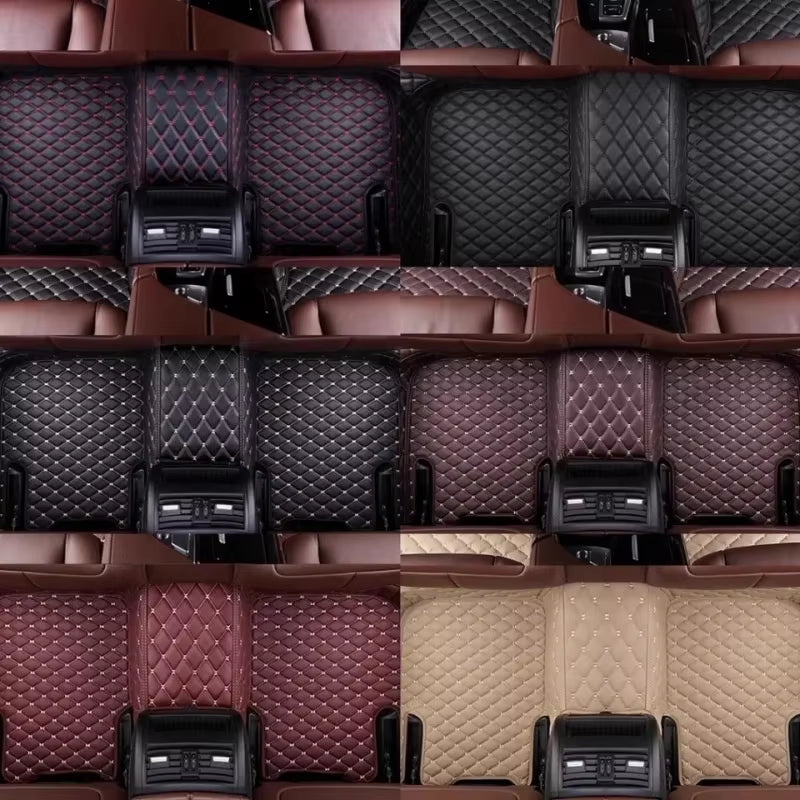 For Skoda Kodiaq 2025 Car Floor Mats Car Trunk Mat Foot Pads Carpet Artificial Leather Car Interior Accessories Universal Car F