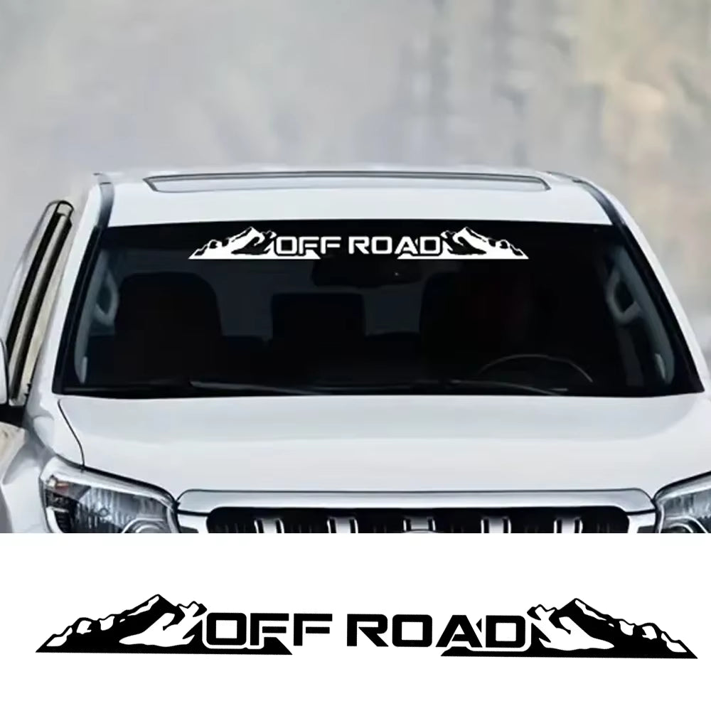 Creative Mountain 4X4 off Road Sticker Car Windshield Window Body Side Deocr Decal Waterproof Decoration Auto Tuning Accessories