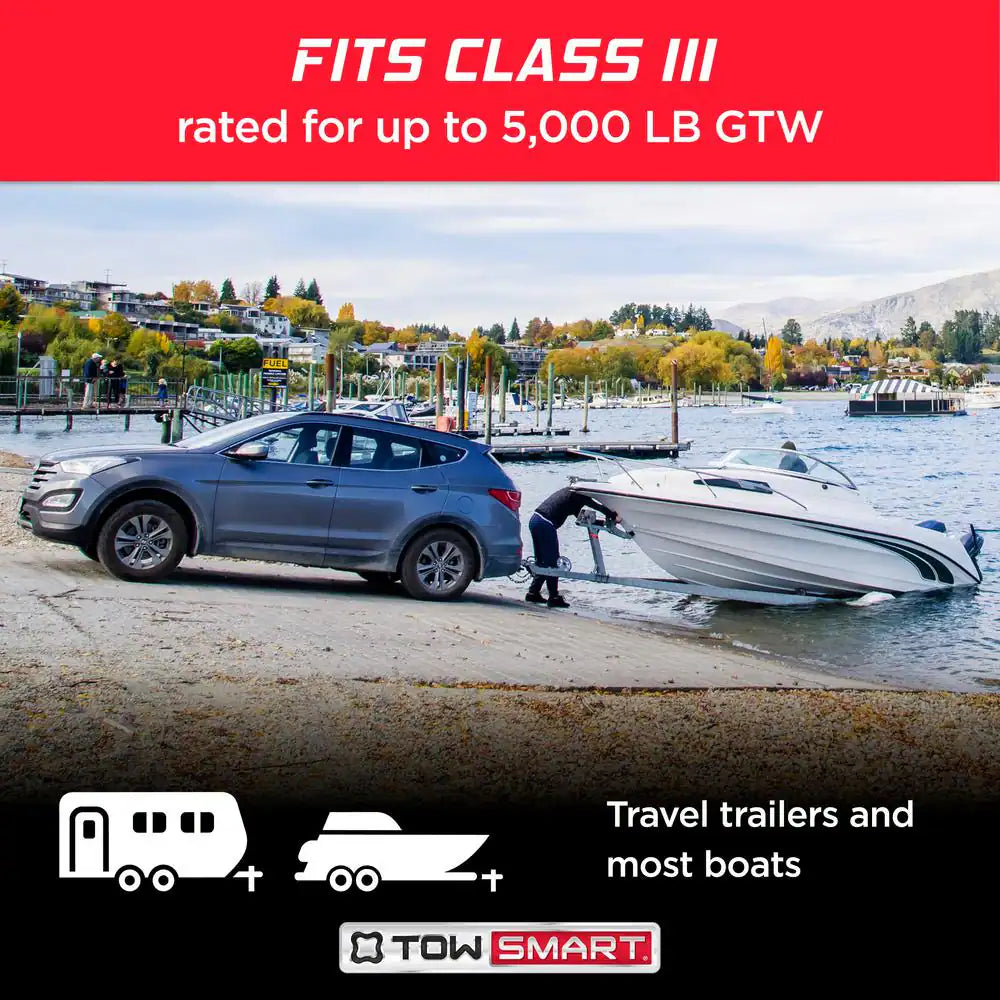 40 In. Towing Safety Chains with S Hooks - 5,000 Lb. Capacity