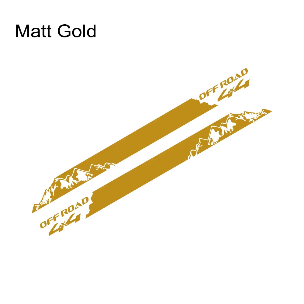 Mountain Styling Car Stickers Pickup Door Side Decals Truck Graphics 4X4 off Road Custom Vinyl Decor Cover Auto Accessories