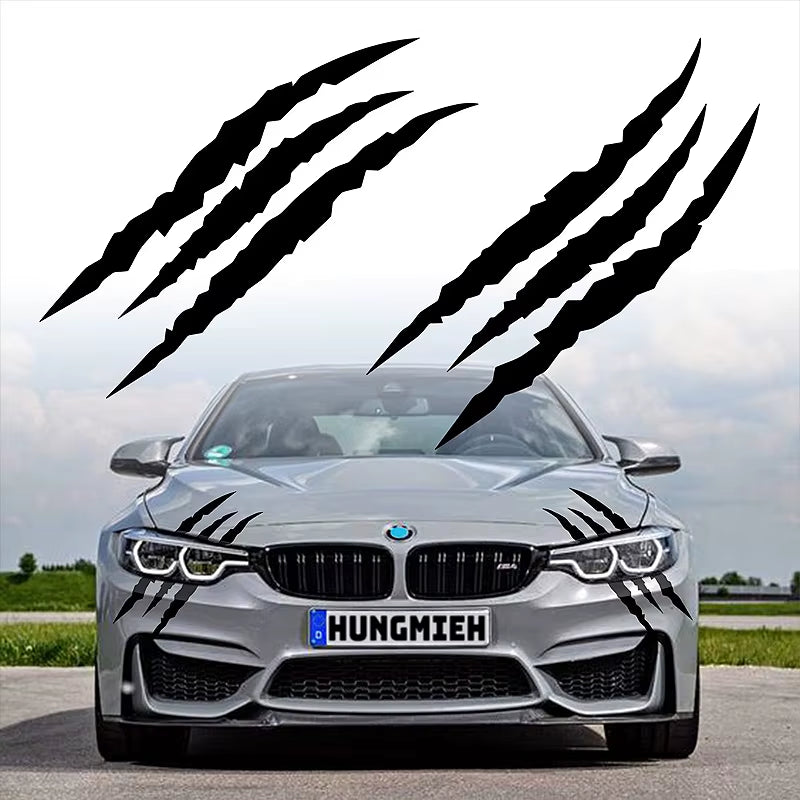 Ghost Claw Car Stickers Car Hood Vinyl Sticker Creative Modification Reflective Stickers Devil Paw Scratches Car Decoration