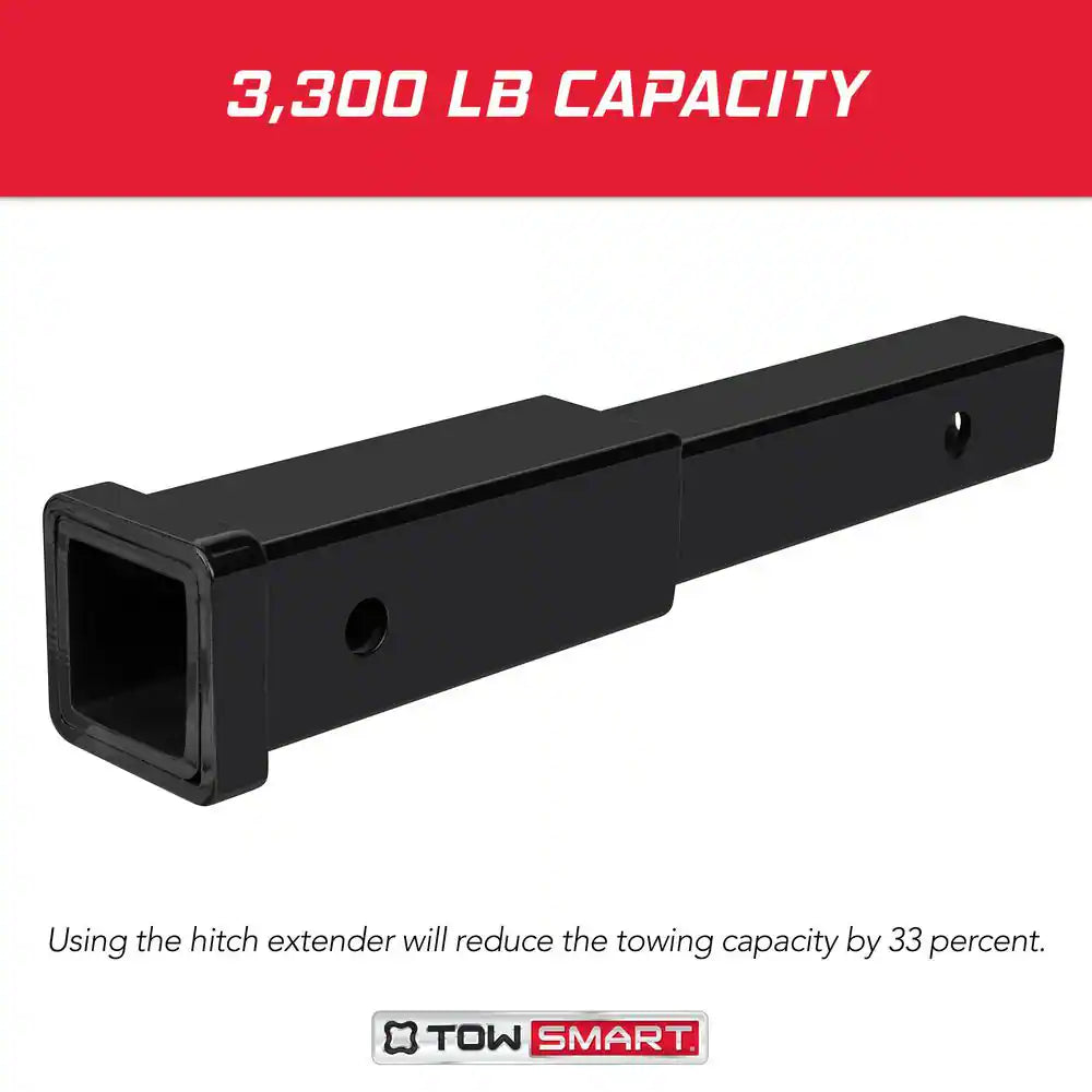 2 In. X 12 In. Hitch Extension with Collar 333 Lbs.