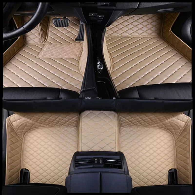 For Skoda Kodiaq 2025 Car Floor Mats Car Trunk Mat Foot Pads Carpet Artificial Leather Car Interior Accessories Universal Car F
