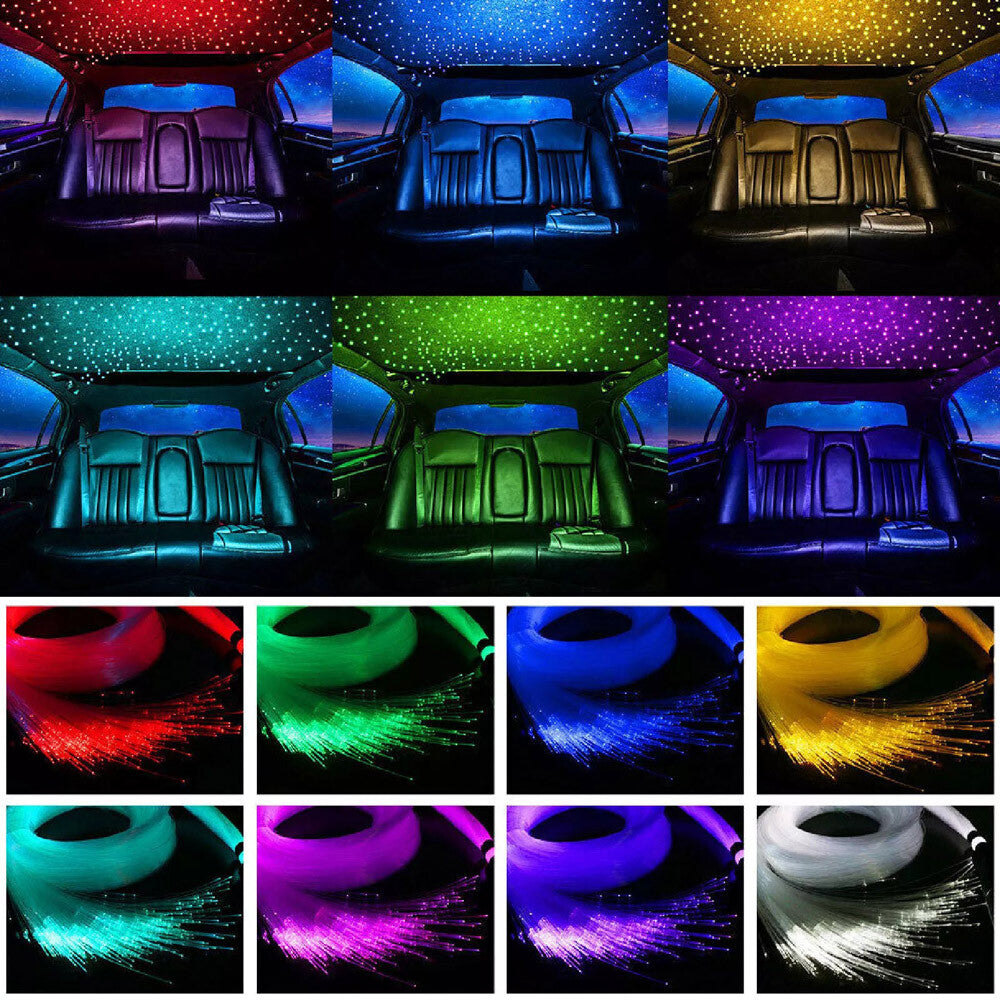1000PCS Fiber Optic Car Home Headliner Star Light Kit Roof Twinkle Ceiling Light