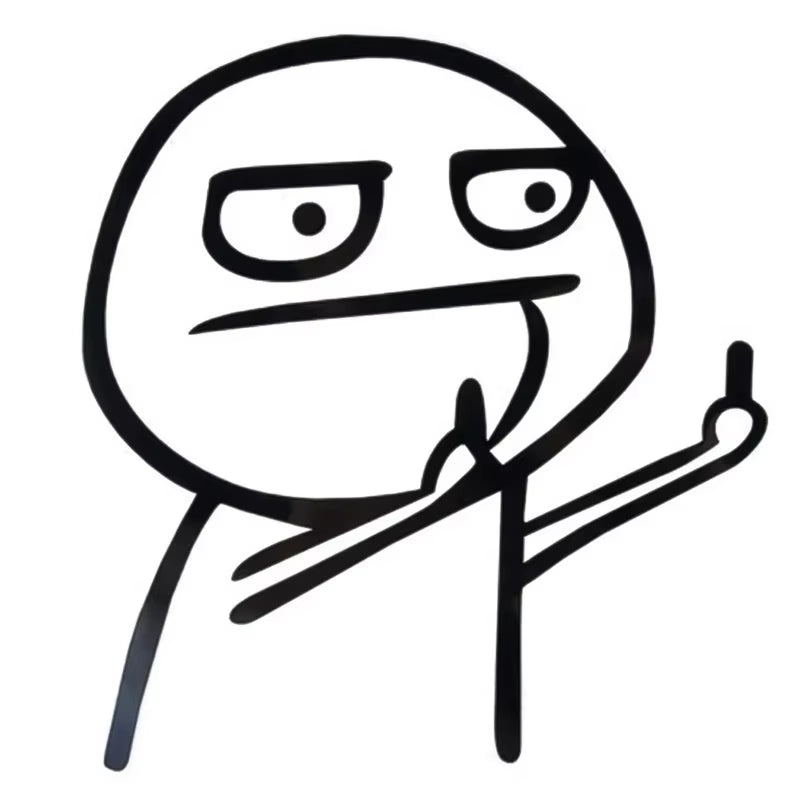 10.5X12Cm Creative Funny Car Stickers Middle Finger Styling Auto Windshield Door Trunk Sticker Decals Car Accessories Exterior