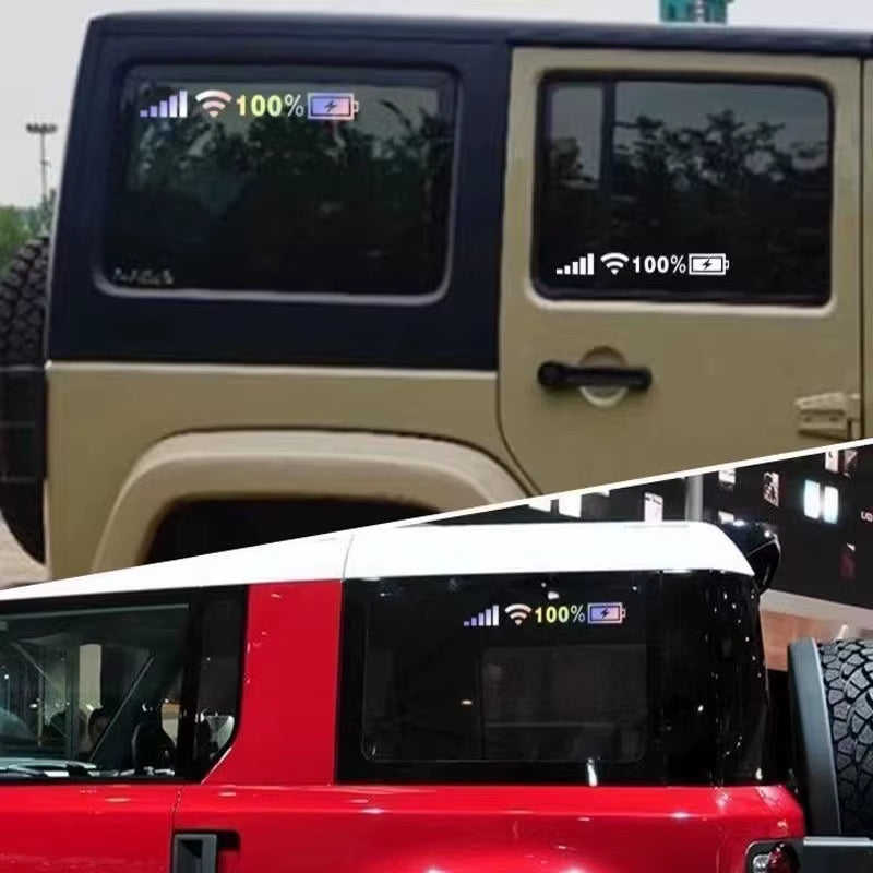 Car Windshield Stickers Signal Wifi Power Reflective Stickers on Car Mobile Phone Car Stickers Auto Exterior Decor Accessories