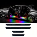4PC Car Door Sill Plate LED Lights Wireless Car Door Lights Auto-Sensing Led Door Sill 12 Transformation Modes for All Car Model