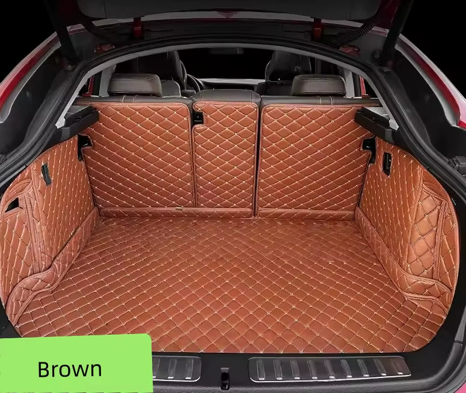 For Skoda Kodiaq 2025 Car Floor Mats Car Trunk Mat Foot Pads Carpet Artificial Leather Car Interior Accessories Universal Car F