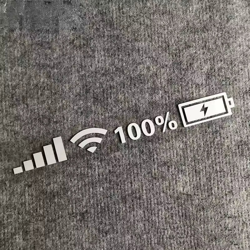 Car Windshield Stickers Signal Wifi Power Reflective Stickers on Car Mobile Phone Car Stickers Auto Exterior Decor Accessories