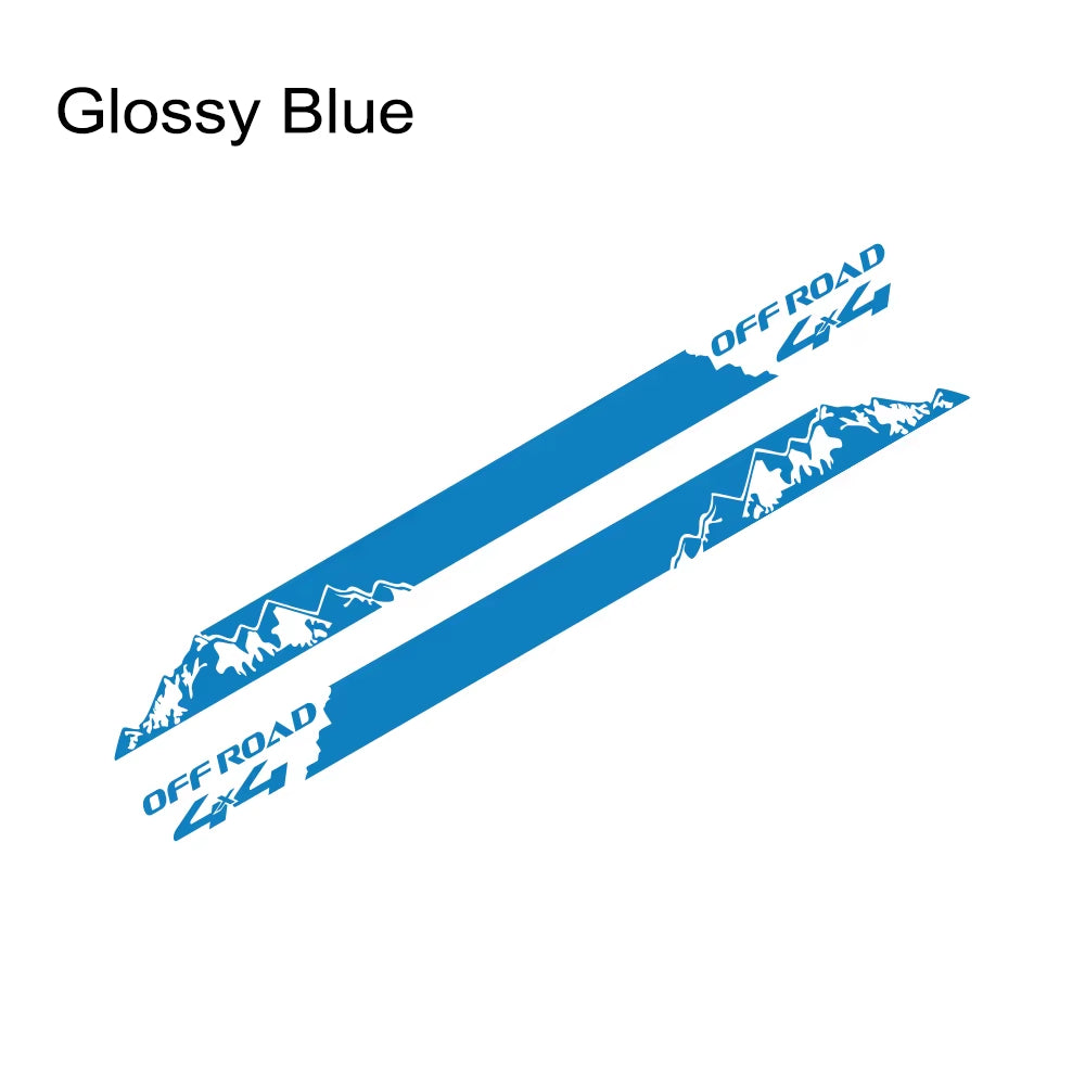 Mountain Styling Car Stickers Pickup Door Side Decals Truck Graphics 4X4 off Road Custom Vinyl Decor Cover Auto Accessories