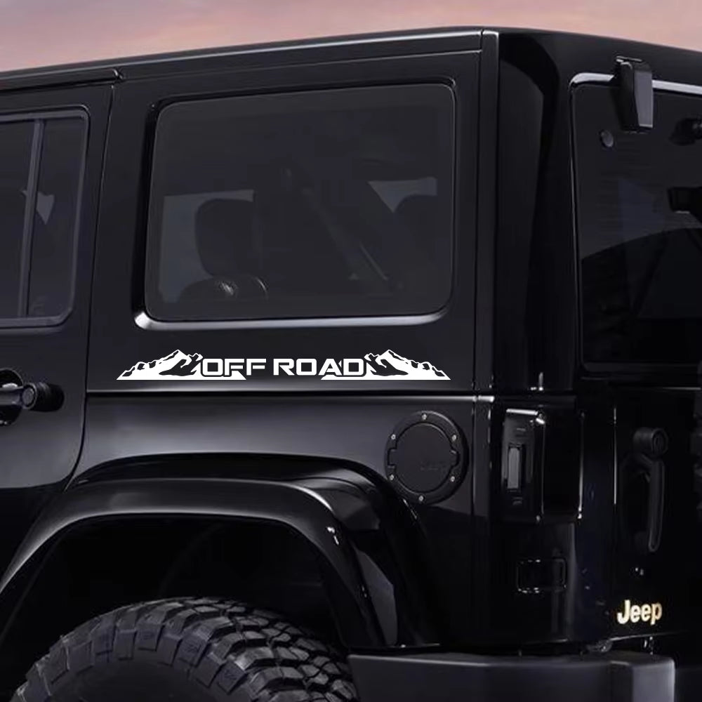 Creative Mountain 4X4 off Road Sticker Car Windshield Window Body Side Deocr Decal Waterproof Decoration Auto Tuning Accessories