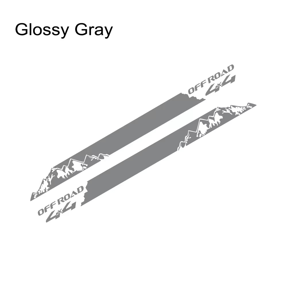 Mountain Styling Car Stickers Pickup Door Side Decals Truck Graphics 4X4 off Road Custom Vinyl Decor Cover Auto Accessories